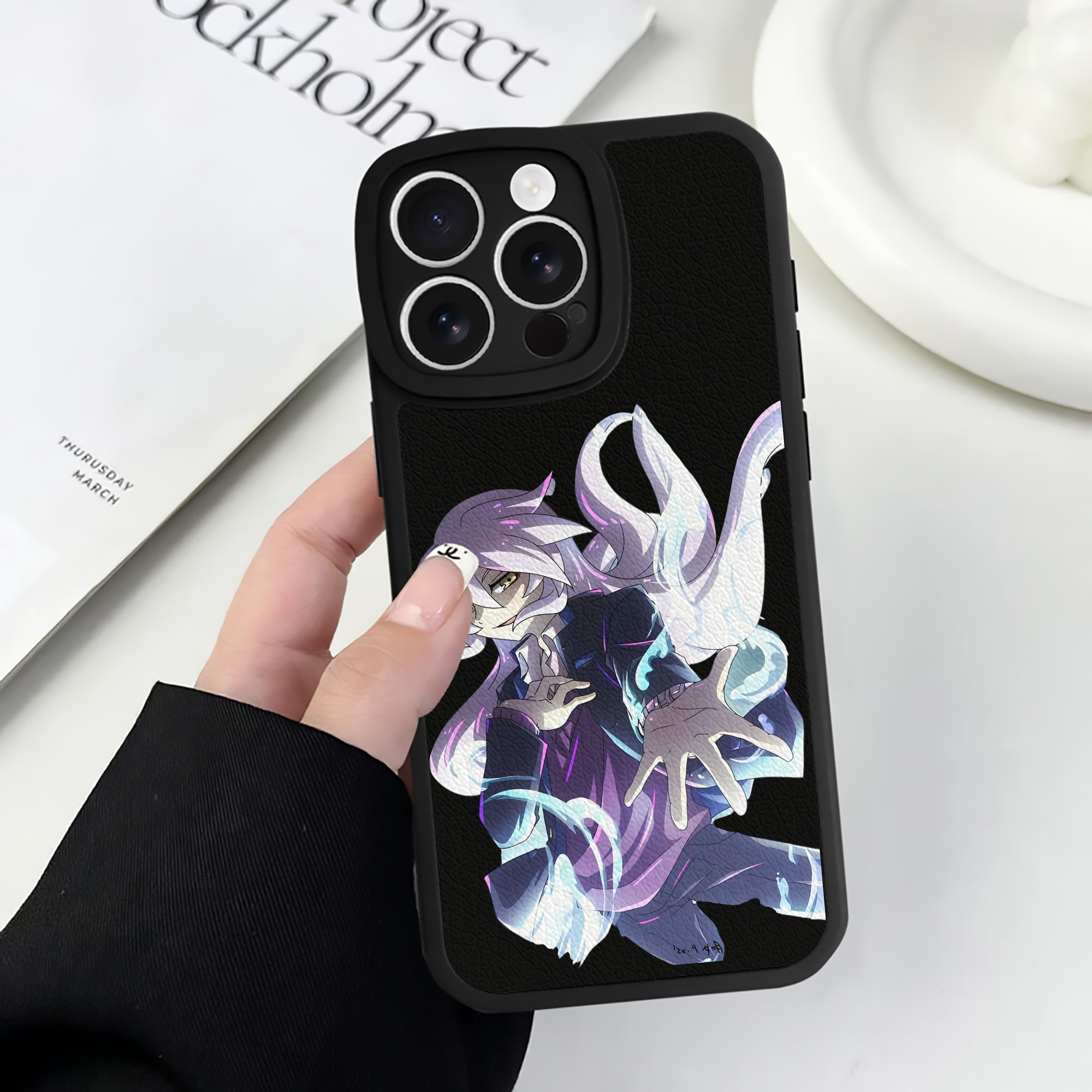（画像用） 妖怪ウォッチ Yo-kai Watch 【iPhone 16シリーズ対応】シリコンスマホケース（レザー調） 材質：シリコン